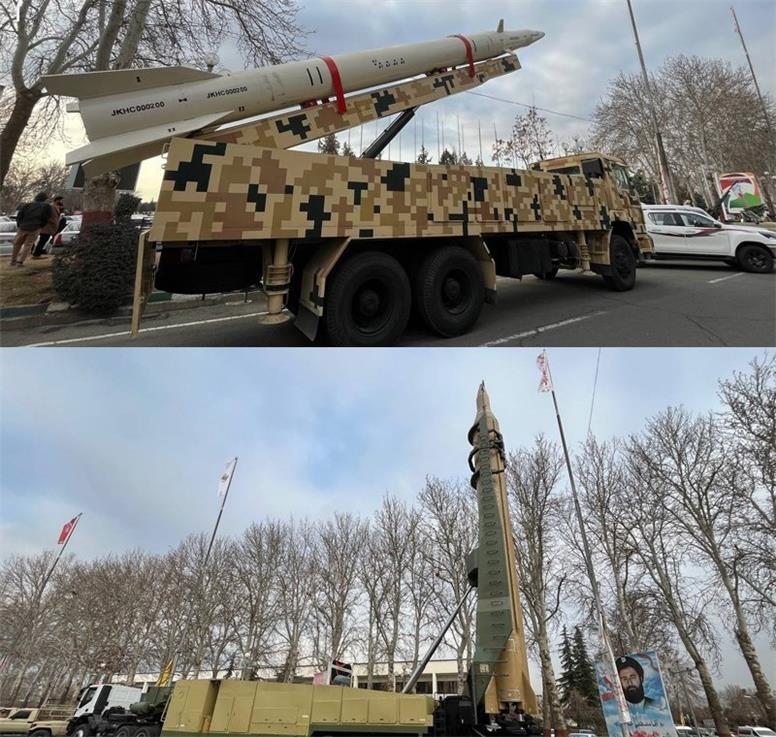 نمایش موشک‌های بالستیک «خیبرشکن» و «قدر» در کنگره ۲۴ هزار شهید تهران