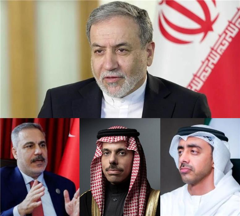 بررسی آخرین تحولات منطقه‌ای در گفت‌وگوی عراقچی با وزرای خارجه عربستان، مصر و ترکیه