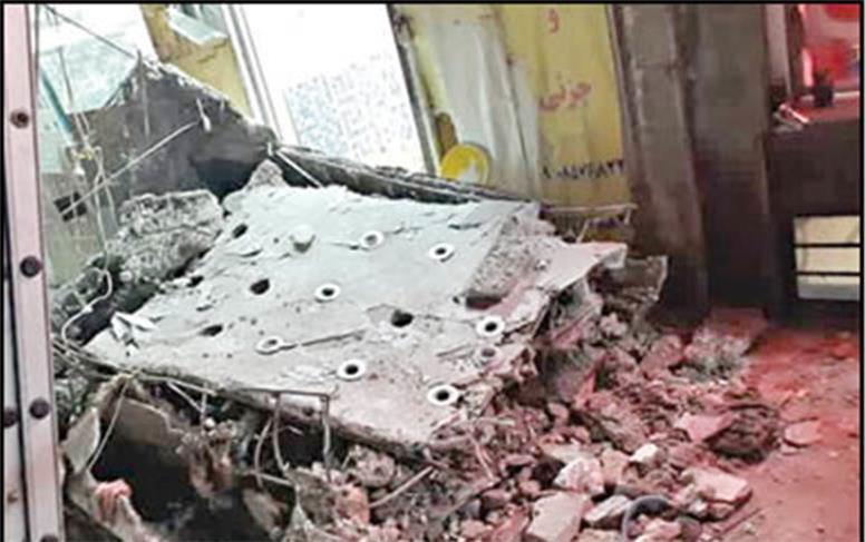 مرگ یک مرد در کرج به دلیل سقوط تاج سنگی یک ساختمان