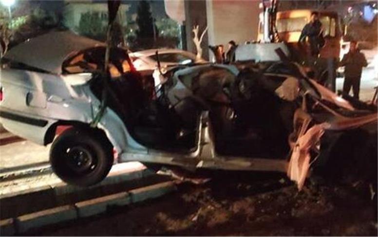 مرگ دو جوان در تصادف هولناکِ اتوبان شهید همت