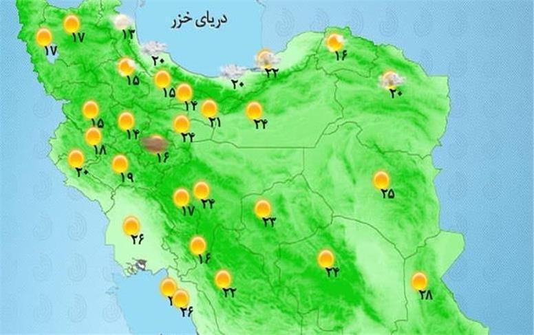 افزایش ابر و وزش باد در مناطق شرقی و مرکزی کشور