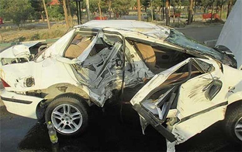 تصادف زنجیره‌ای در اتوبان قزوین به زنجان