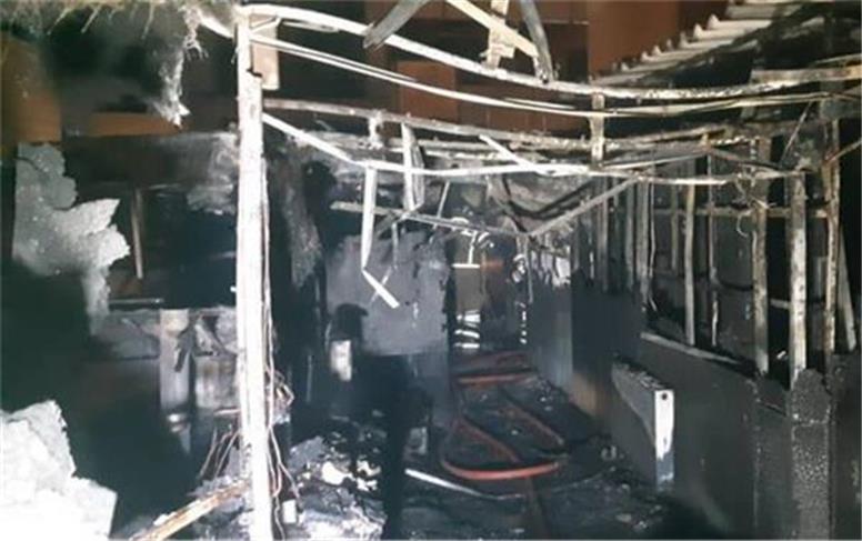 آتش سوزی در خوابگاه بانوان در خیابان شریعتی