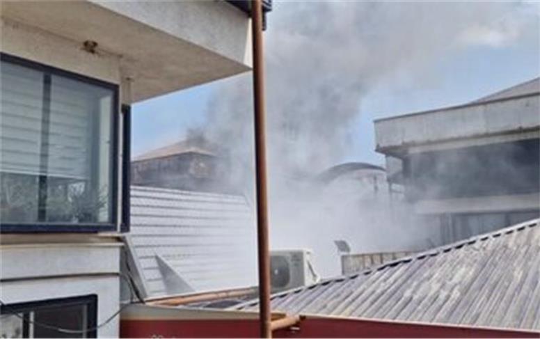 باز هم آتش‌سوزی در منطقه آزاد انزلی