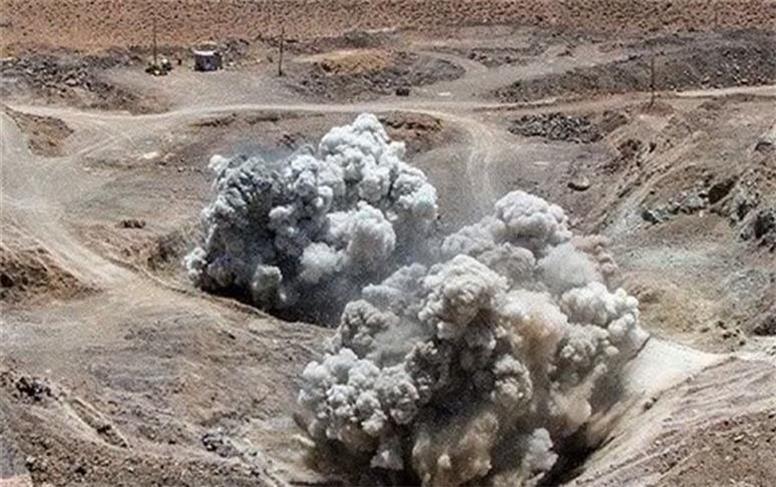 انفجار کنترل‌شده در پروژه سد مخمل‌کوه خرم‌آباد