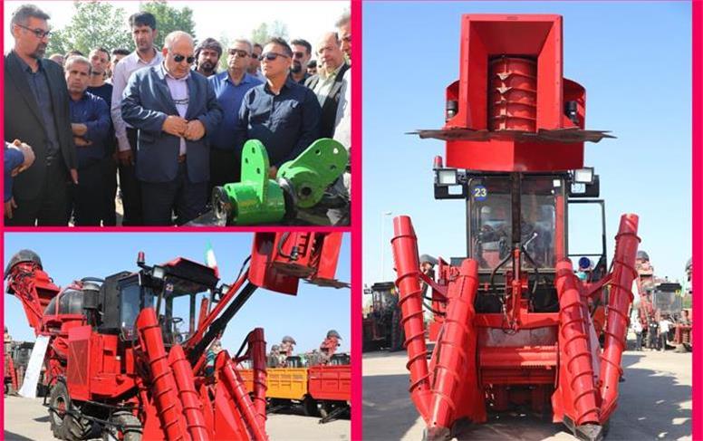 رونمایی از ششمین هاروستر تمام‌ایرانی نیشکر در خوزستان