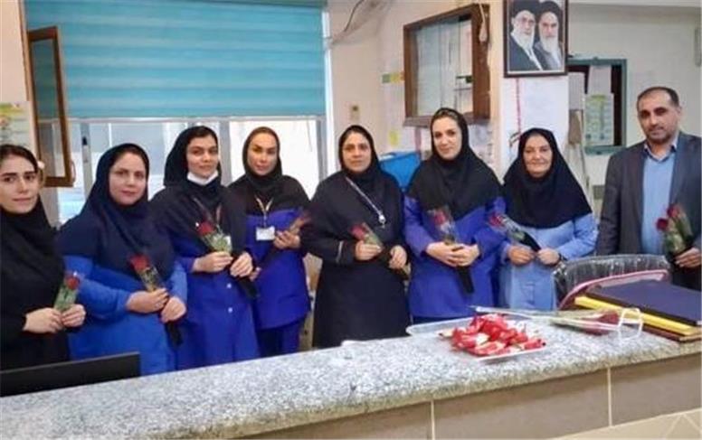 تقدیر کارکنان بانک ایران زمین از پرستاران