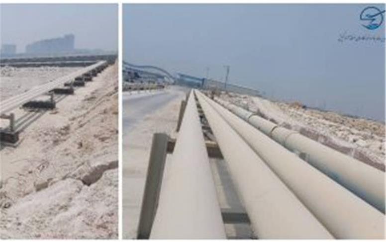 اجرای عملیات تعریض اسکله و احداث دیوار آتش در بندر کیش