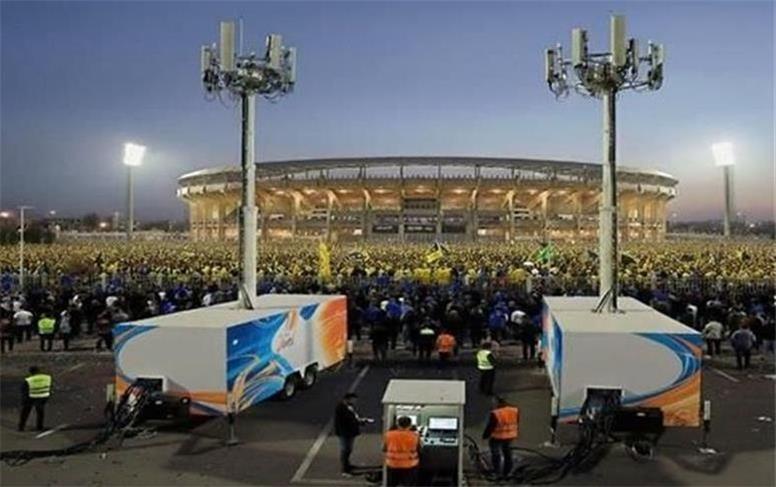 تدابیر ویژه ارتباطی همراه اول در ورزشگاه پارس شیراز برای مسابقه فجر سپاسی و استقلال