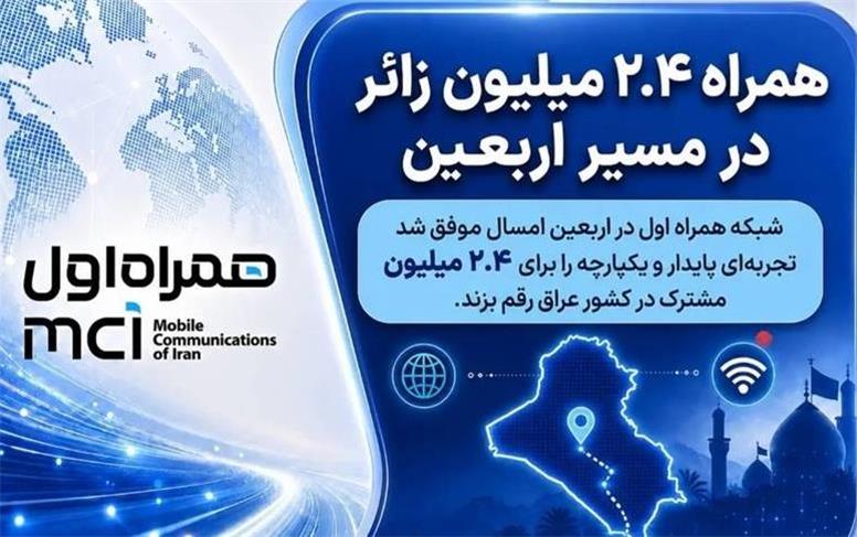 همراه ۲.۴ میلیون زائر در مسیر اربعین