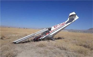 گزارش سازمان هواپیمایی کشوری درباره سقوط هواپیمای سبک در فرودگاه پیام