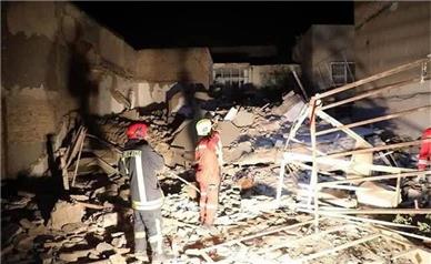 تخریب یک واحد مسکونی در اثر انفجار گاز در ارومیه
