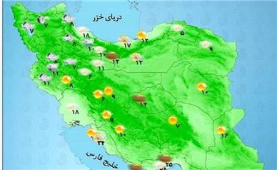 پیش بینی هواشناسی؛ رگبار باران در این ۱۶ استان