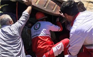 ۲۷ کشته و مصدوم در واژگونی اتوبوس در قزوین/ حال ۵ نفر از مصدومان وخیم است