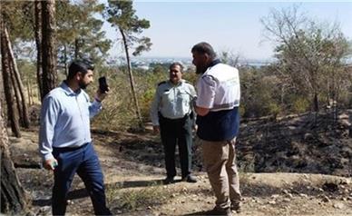 مهار آتش‌سوزی در بوستان جنگلی چیتگر