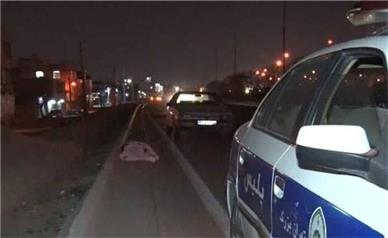 برخورد مرگبار سواری پژو با عابر پیاده در بزرگراه یادگار امام