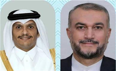 گفتگوی وزیران امورخارجه ایران و قطر در مورد روند آزادسازی دارایی‌های ایران