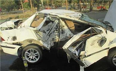 تصادف زنجیره‌ای در اتوبان قزوین به زنجان