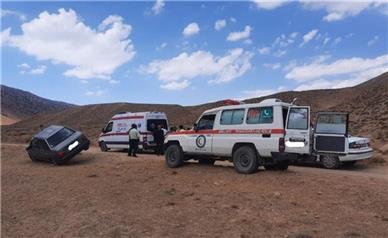 واژگونی پراید در جاده‌ی گرمسار ۲ کشته بر جای گذاشت