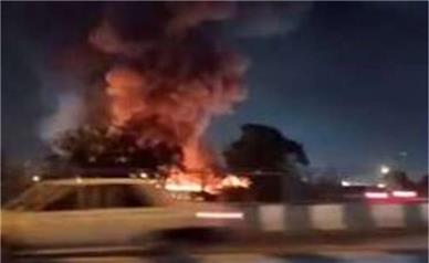جزئیات آتش سوزی در اتوبان بعثت تهران