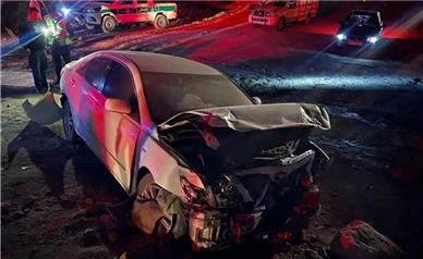 برخورد شدید تویوتا و پژو در محور بجنورد به شیروان/ ۹ نفر مصدوم شدند