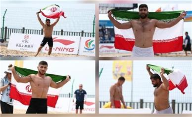 تیم ملی کشتی ساحلی ایران با ۴ طلا قهرمان بازی‌ها شد