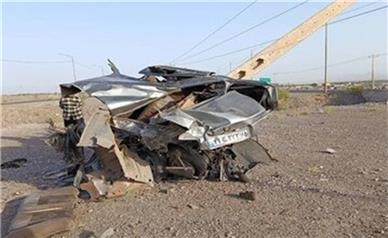 تصادف مرگبار پژو پارس در محور کرمان–بم