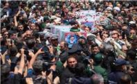 تشییع پیکر رئیس‌جمهور شهید در زادگاهش/ مشهدی‌ها  سنگ تمام گذاشتند